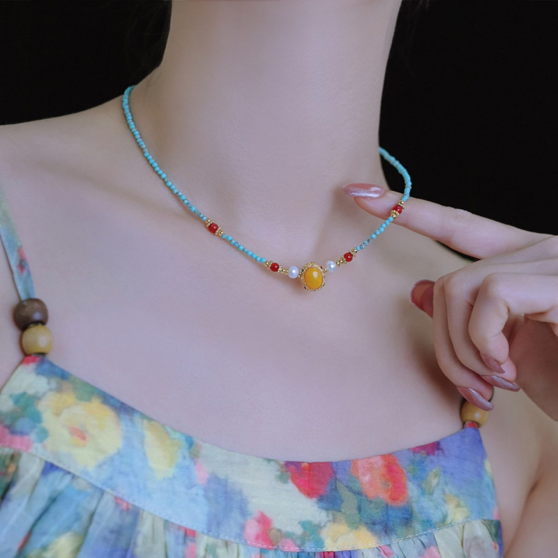 Pearl Choker Necklace Vintage - Nuevo Collar de Perlas Naturales de
