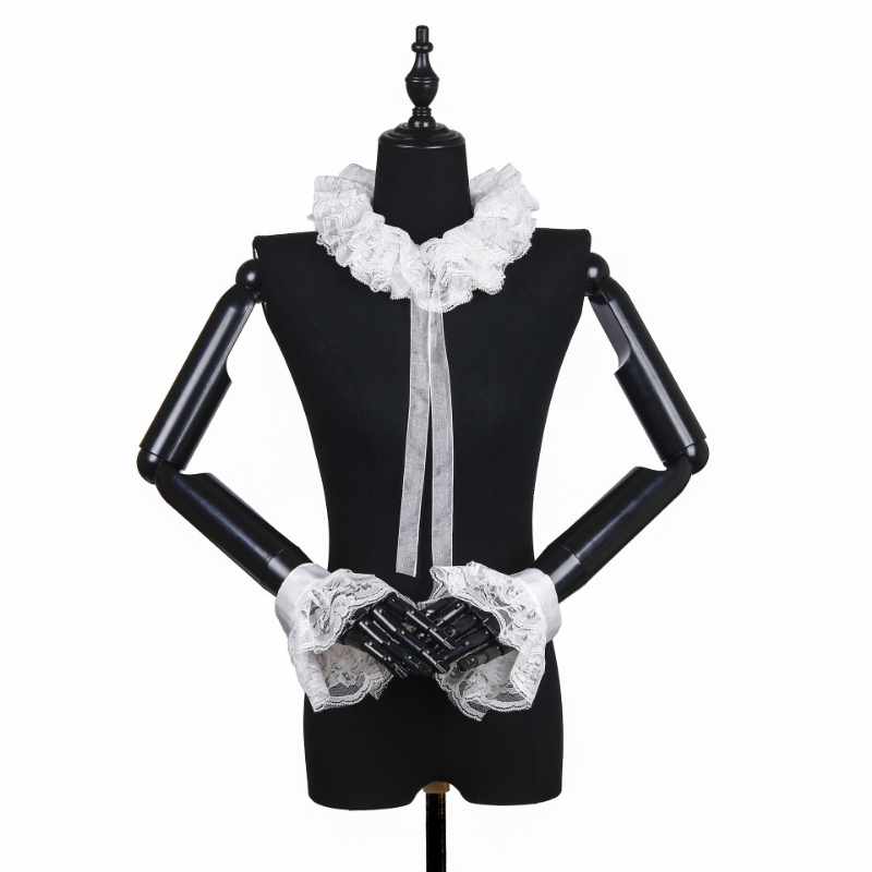 Necklaces - Conjunto de cuello de encaje estilo