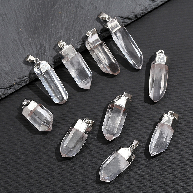 Crystal Pendant Necklace Natural Stone - Colgante de Cristal de Cuarzo Natural