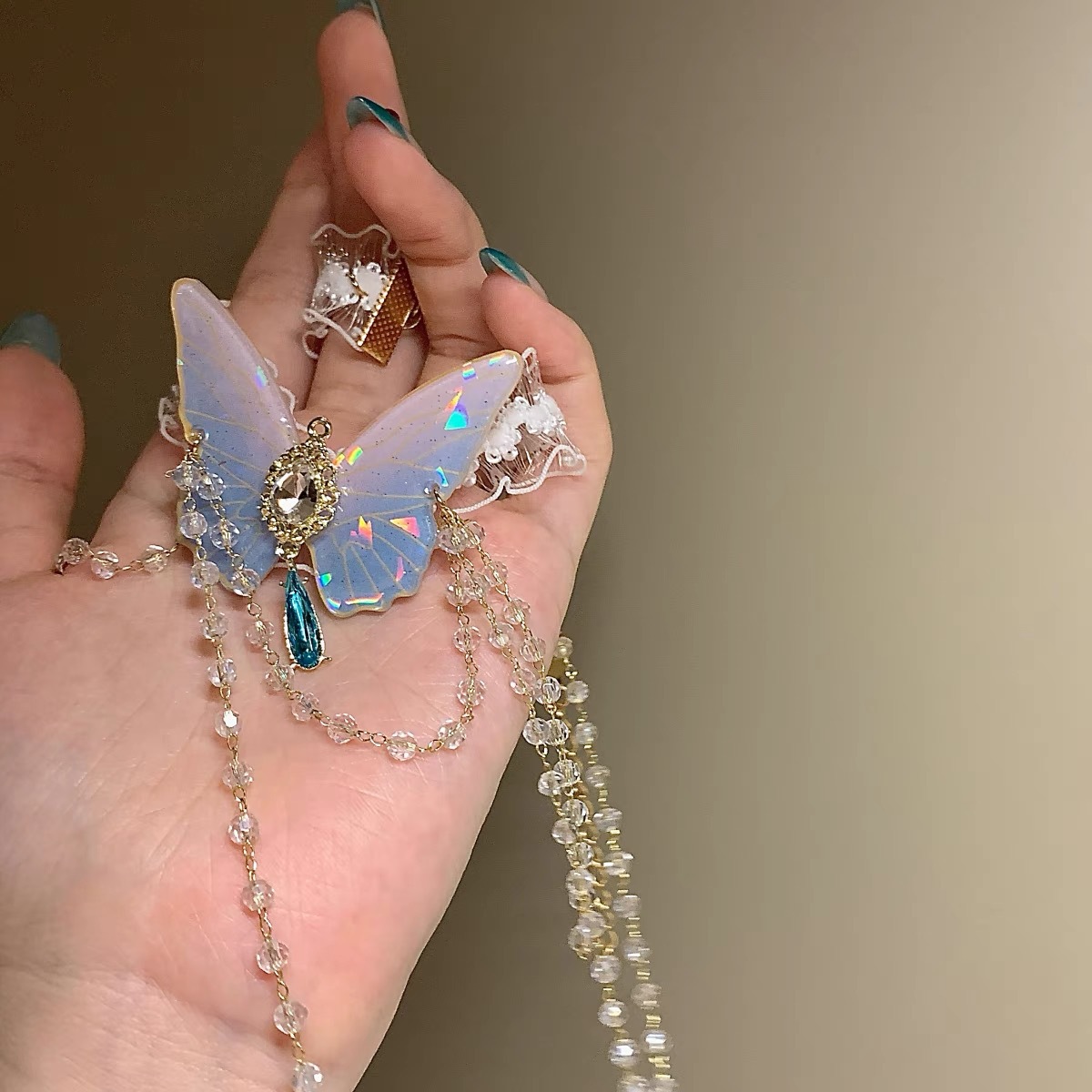 Cadena de pierna de encaje elá - Body Jewelry reseña y precio