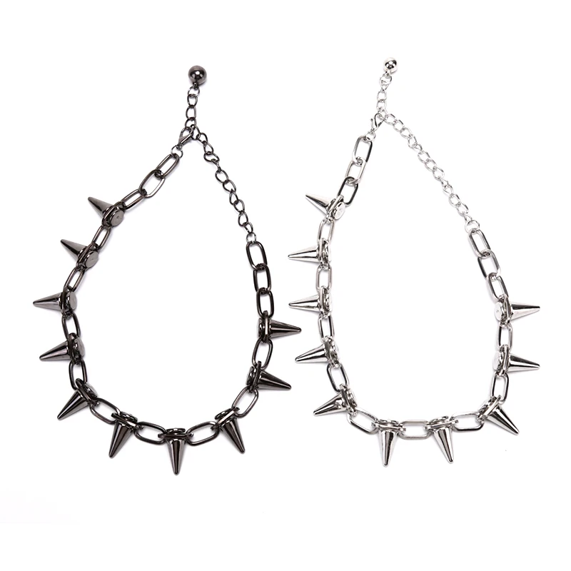Collar con cuello de cuero, es - Goth Punk Spike Choker reseña y precio