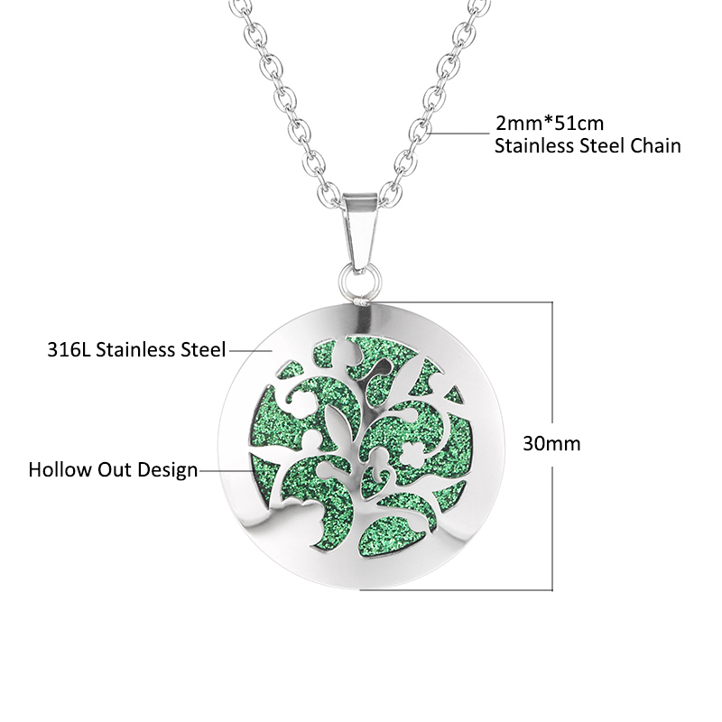 Nuevo medallón difusor de acei - Heart Locket Necklace Photo reseña y precio