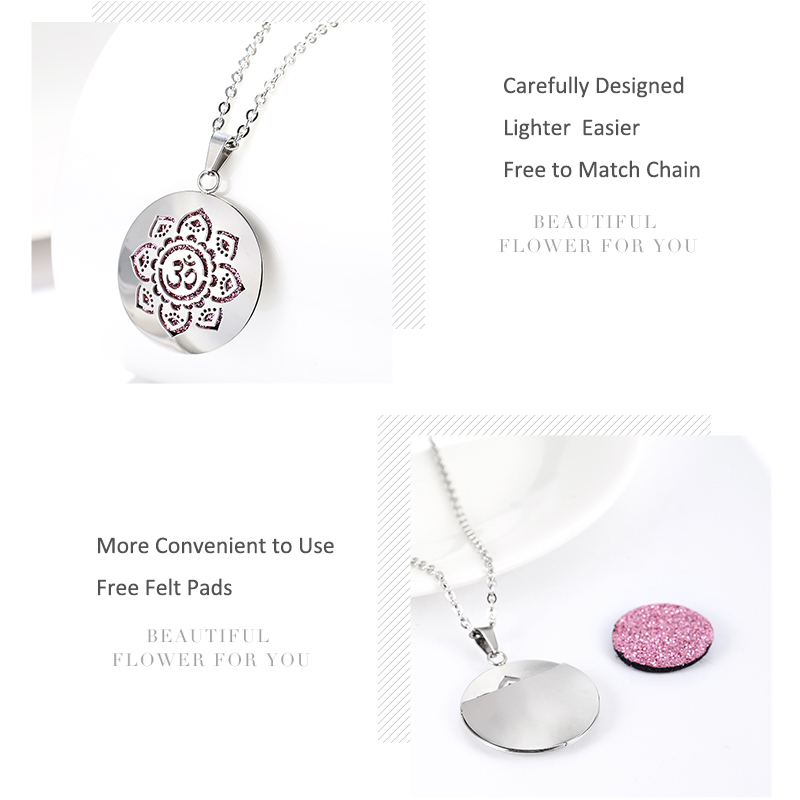 Nuevo medallón difusor de acei - Heart Locket Necklace Photo reseña y precio