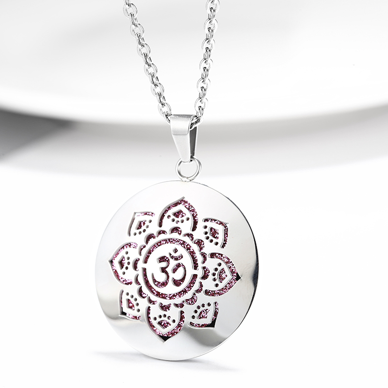 Nuevo medallón difusor de acei - Heart Locket Necklace Photo reseña y precio