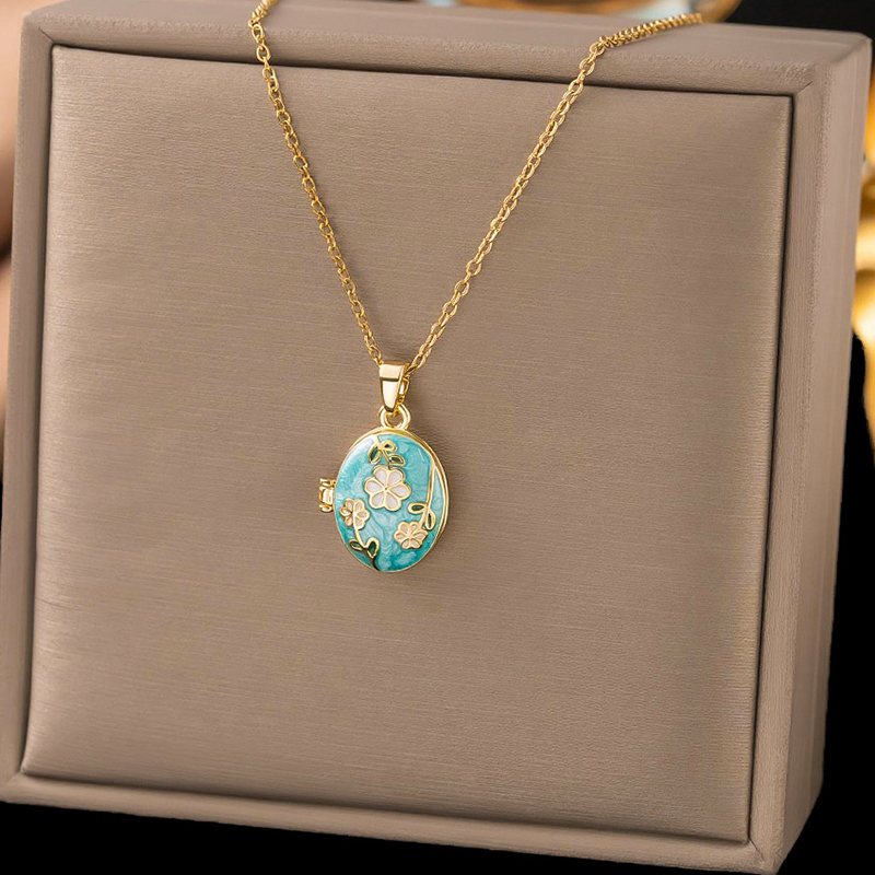 ANENJERY Collar con Colgante d - Heart Locket Necklace Photo reseña y precio