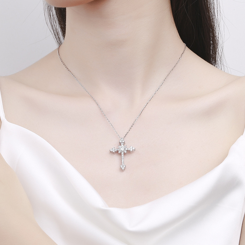 IOGOU 0,5/1CT D VVS1 collar co - 925 Sterling Silver Chain Necklace Men reseña y precio
