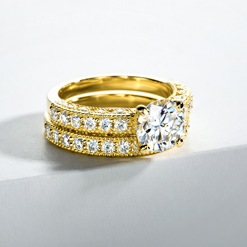 Anillo de compromiso para muje - Moissanite Engagement Ring 1 Carat reseña y precio