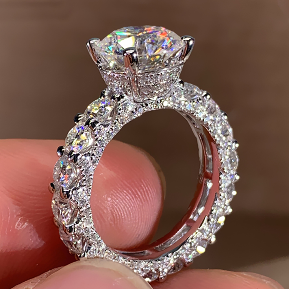 Anillo de Compromiso y Boda Pe - Moissanite Engagement Ring 1 Carat reseña y precio