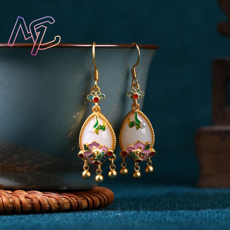 Pendientes de Jade Natural con - Earrings reseña y precio