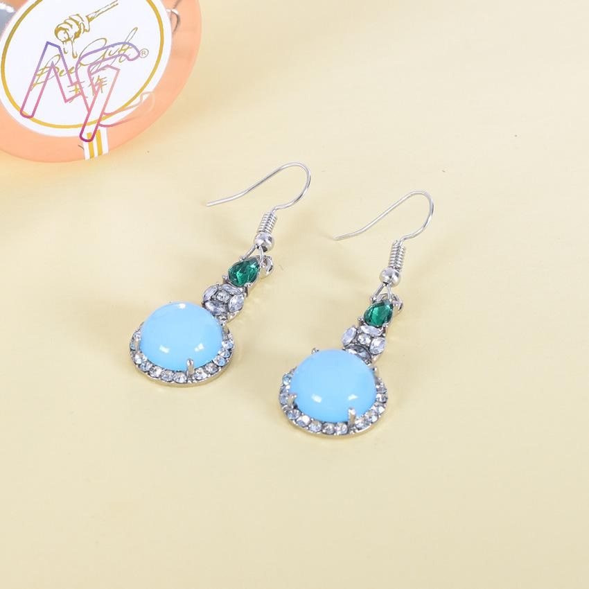 Pendientes de Jade Natural azu - Earrings reseña y precio