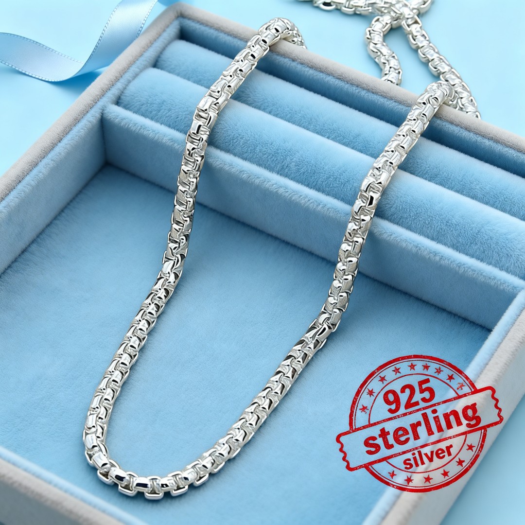 Collar de Cadena Redonda de Pl - Cuban Link Chain 12Mm reseña y precio