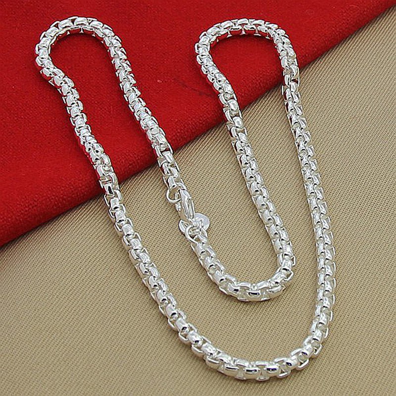 Collar de Cadena Redonda de Pl - Cuban Link Chain 12Mm reseña y precio