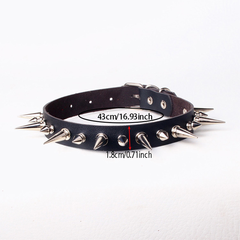 Gargantilla Punk con Púas Larg - Goth Punk Spike Choker reseña y precio