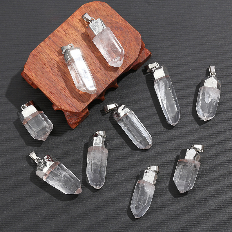 Colgante de Cristal de Cuarzo  - Crystal Pendant Necklace Natural Stone reseña y precio