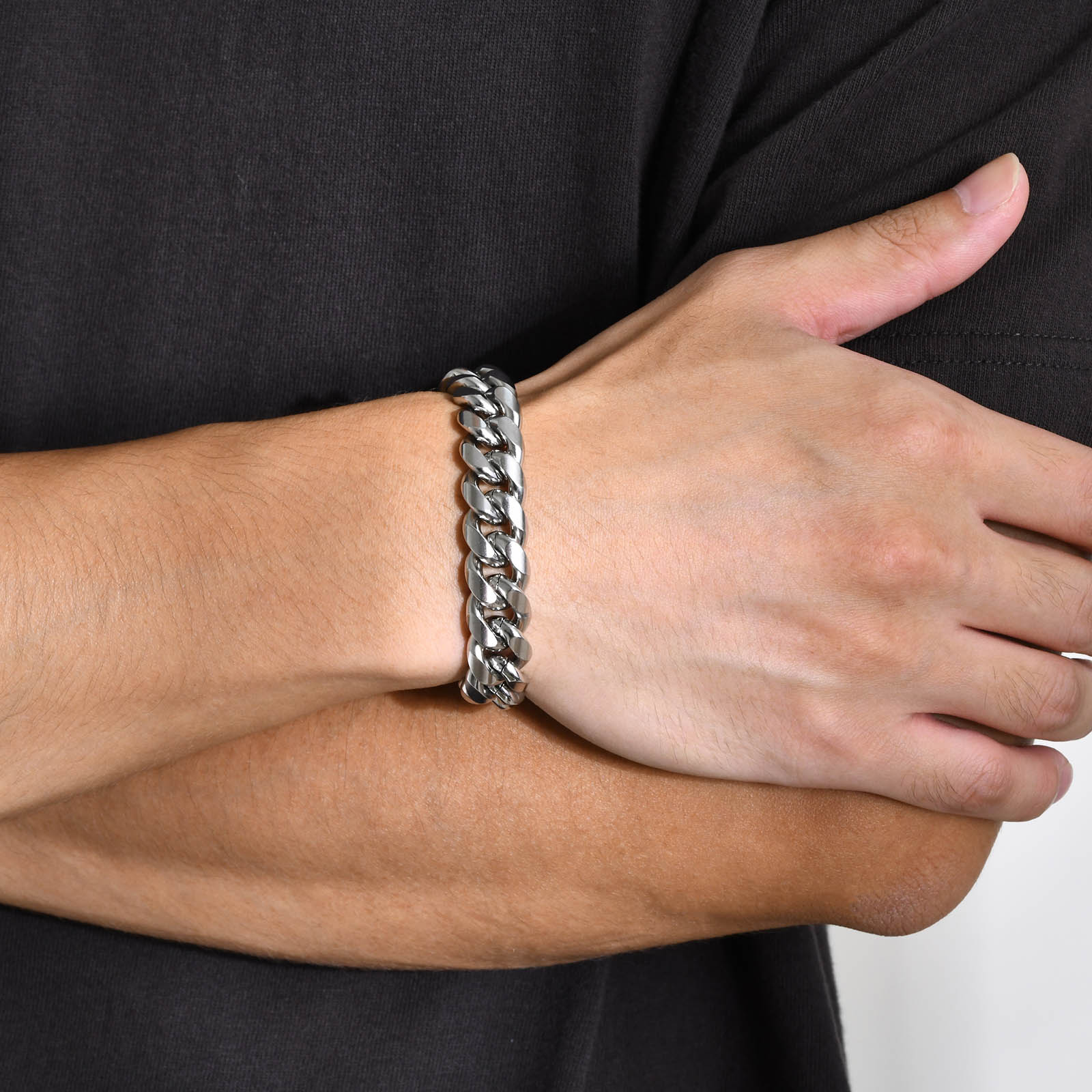 Pulsera para hombre de cadena  - Cuban Link Chain 12Mm reseña y precio