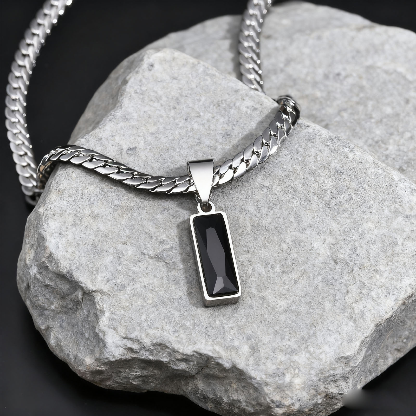 Collares con colgante de piedr - Cuban Link Chain 12Mm reseña y precio